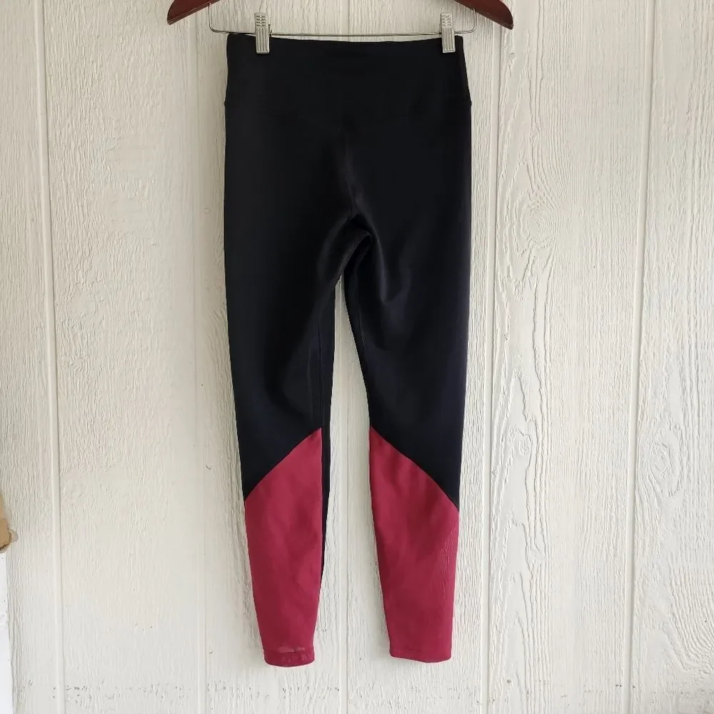 Nike Dri-fit Black And Red Leggings
